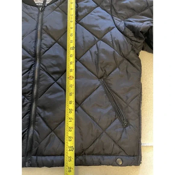5.11 Tactical Quilted Bomber Jacket Mens Size XL Black Insulated Zip - Picture 5 of 8